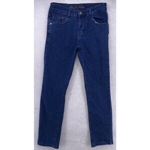 RR Moderno Jeans Mens 30x30 Slim Skinny Blue Stretch Denim Pants Style MJAD016